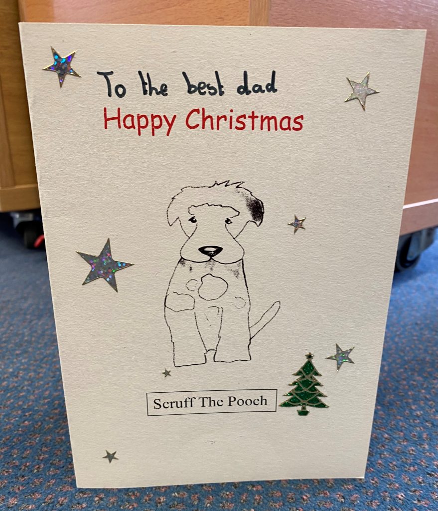 Scruff the Pooch Christmas card No.5